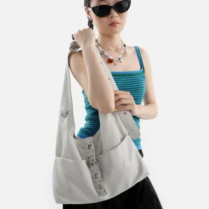 Wood River Card Original Lazy Shoulder Tote Bag Retro Korean Style Large Capacity Crossbody Bag 2026 New Model Soft PU Leather - AliExpress Women's Handbags