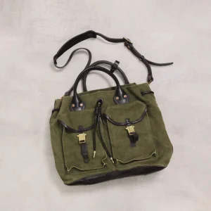 Fashion vintage designer handmade heavy canvas cowhide leather women's tote bag leisure luxury large capacity handbag travel bag - AliExpress Women's Handbags