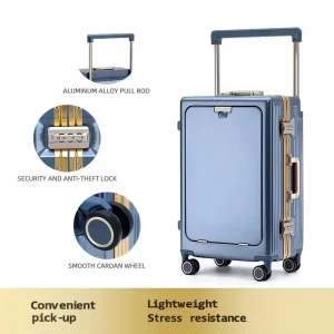 Front opening luggage compartment for women, 28 inch travel suitcase, 24 inch sturdy and durable, 20 inch boarding suitcase, lea - AliExpress Luggage