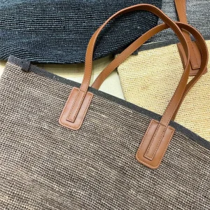 Women's Bag 26 Summer New Raffia Beading Hand-Woven Shoulder Tote Handbag - AliExpress Travel Bags