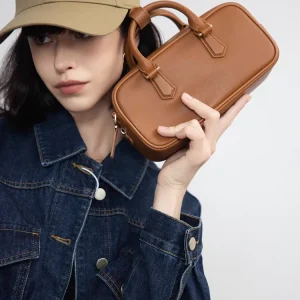 Customized High Quality Fashion Genuine Leather Women Tote Box BagHandbag Simple Real Leather Lady Shoulder Crossbody Bag - AliExpress Women's Handbags