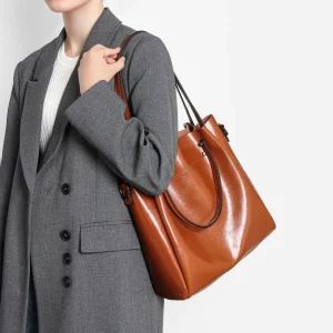 HXIA Vintage Cowhide Genuine Leather Tote Bag Large Luxury Women's Shoulder Crossbody Handbag Commuter сумка женская - AliExpress Women's Handbags