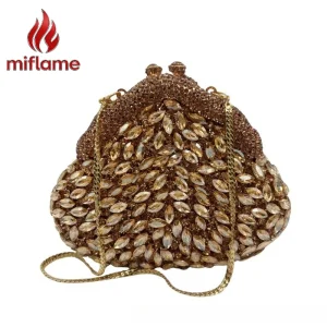 Clutch Bag Embellished with Luxury Crystal Rhinestones for Evening Wedding Banquet Party Gala Cocktail - AliExpress Women's Handbags