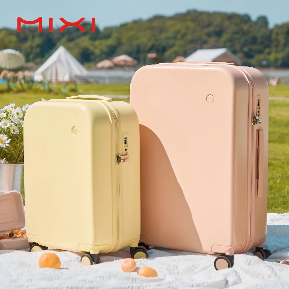 Mixi Women Luggage PC Suitcase Travel Trolley Case Men Mute Spinner Wheels Rolling Baggage TSA Lock Carry Ons M9236 - AliExpress Luggage