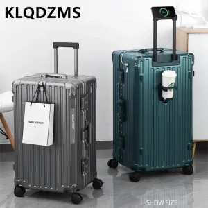 KLQDZMS Aluminum Frame Large Capacity Luggage Women's Suitcase Men's Thick Sturdy Durable Universal Wheel Travel Suitcase - AliExpress Luggage