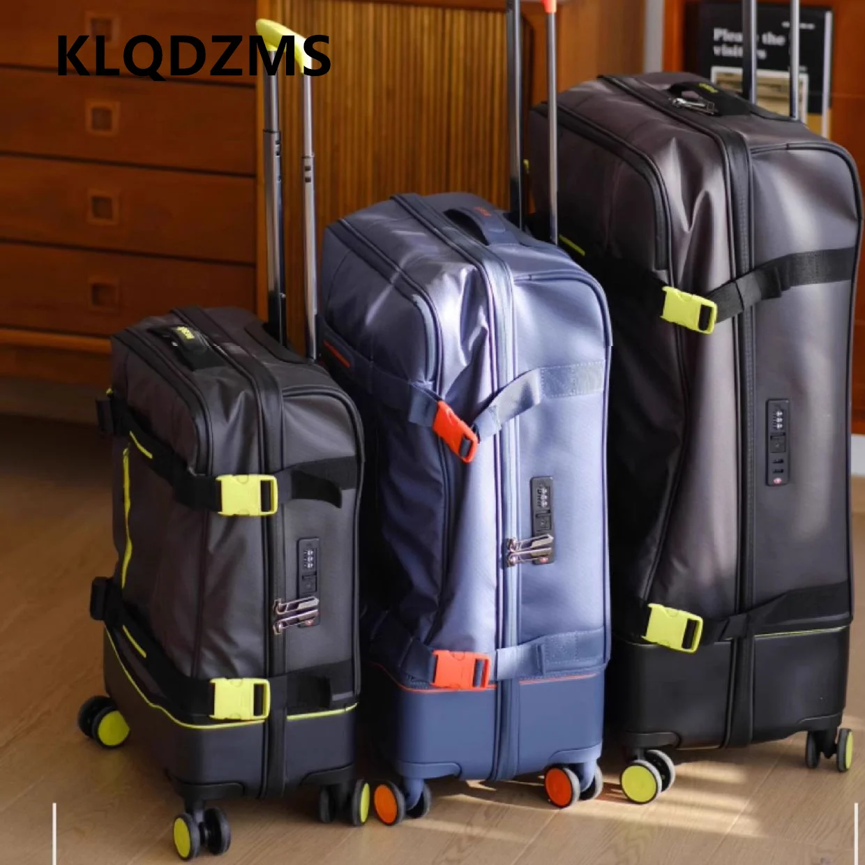 KLQDZMS Rolling Suitcase Oxford Cloth Boarding Box 20"24"28 Inch Large Capacity Trolley Bags Travel Bag Women's Cabin Luggage - AliExpress Luggage
