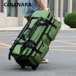 COLENARA Multifunctional Handbag Oxford Cloth Large Capacity Men's Travel Bag Foldable Storage Bag with Wheels Luggage Bag - AliExpress Travel Bags