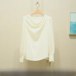 Casual Versatile Simple Sle Women's irt Spring New Arrival 2026Y Sing Xiang Li ng Breathable Polyester Fiber Long Sl... - AliExpress Shirts & Blouses