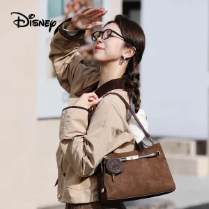 Genuine Disney Purses And Handbags Original Case Mickey Retro Elegant Wind Shoulder Bag Ladies Niche Design Messenger Bag 369 - AliExpress Women's Handbags
