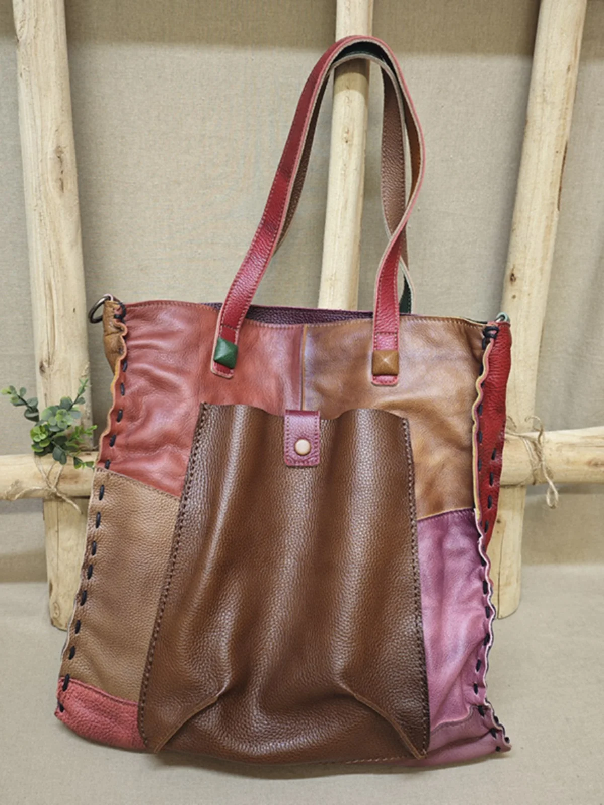 Handmade Pure Leather Large Capacity Shoulder Crossbody Bag Women's Bag British Retro Style Top Layer Cowhide Bag - AliExpress Women's Handbags