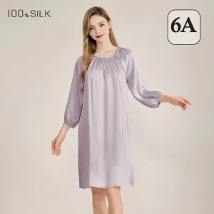 2026 Summer French Style Nightgown 100% Mulberry Silk Plus Size Loose Princess Doll Dress Cool Soft Sleepwear - AliExpress Women's Sleep & Lounge