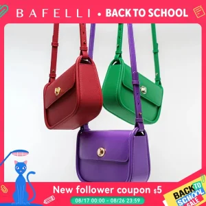 BAFELLI 2026 WOMEN'S NEW TREND LEATHER SADDLE BAGS FASHION STYLE ORIGINAL DESIGNER LUXURY BRAND CASUAL CROSSBODAY PURSE SHOULDER - AliExpress Women's Handbags