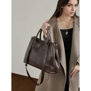 Genuine leather-border new versatile handbag, large-capacity women's bag, fashionable shoulder bag, high-end - AliExpress Women's Handbags