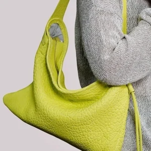 Designer Women Retro Office Solid Color Genuine Leather Single Shoulder Bag Soft Leather Handbag Casual Underarm Crossbody Bags - AliExpress Women's Handbags