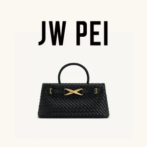 JW PEI bags Black JW PEI Braided Leather Mini Clutch Bag Women Hand Woven Retro Elegant Formal Occasion Top Handle Purse - AliExpress Women's Handbags