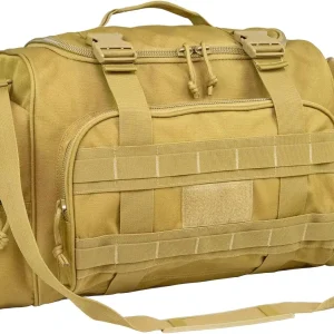 Heavy Duty Tactical Duffel Bag for Men – Waterproof Weekender Gym Bag for Sports & Hiking (Khaki) - AliExpress Travel Bags