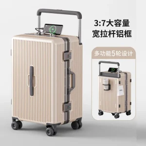 24 Inch Expandable PC Luggage 20 Inch Carry On Suitcase Wide Trolley Aluminum Frame TSA Lock Spinner Travel Bag for Men Women - AliExpress Luggage