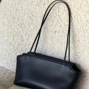 Chic Office Ladies Solid Color Sheepskin Underarm Bag Female High Quality Retro Genuine Leather Bags Zip Concise Shoulder Bags - AliExpress Women's Handbags
