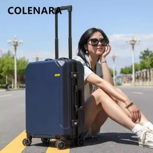 COLENARA Cabin Suitcase Men's Business Boarding Box Women's Aluminum Frame Trolley Case 20"22"24"26 Inch Large Capacity Luggage - AliExpress Luggage