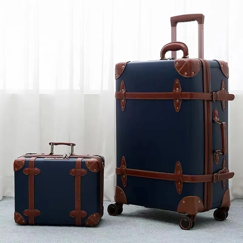 New Retro Solid Color Travel Bag Rolling Luggage Sets, 12' 20' 24' 28' Inch Women & Men Trolley Suitcases Handbag on Wheels - AliExpress Luggage