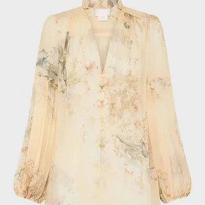 Women Floral Print V-Neck silk Blouse Lantern Sleeves loose fashion Shirt tops - AliExpress Shirts & Blouses