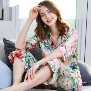19momme Women's Heavyweight Silk Pajamas Set Two Piece Loungewear Sleepwear Luxury Mulberry Silk Pajama Sleep Set Homewear PJS - AliExpress Women's Sleep & Lounge