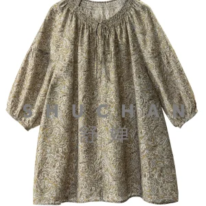 Vintage Paisley Print Blouse Loose Elastic Pleated Lantern Sleeve 100% Natural Silk Shirt Women's 29M6 - AliExpress Shirts & Blouses