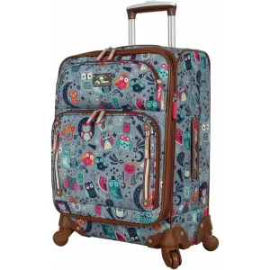 Expandable 20 Spinner Suitcase for Women in Night Owl Design - AliExpress Luggage
