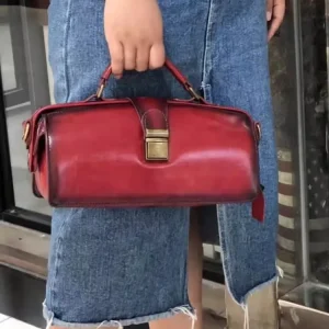 Designer Women Cowhide Genuine Leathe Doctor Bag Handmade Vintage Ladies Totes Handbag Strap Shoulder Bags Sling Crossbody Bag - AliExpress Women's Handbags