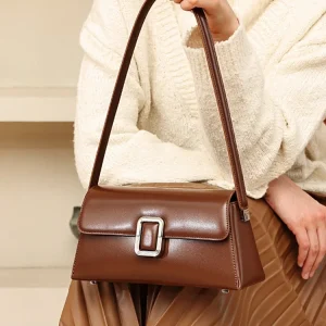 Fashion Simple Unique Box Bag Women Genuine Leather BagHandbag Real Leather Lady Underarm Shoulder Crossbody Bag New - AliExpress Women's Handbags