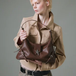JACD Punk Millennium Women's Underarm Bag 2026 New Autumn Winter Brown Motorcycle Bag Vintage Single Shoulder Crossbody Bag - AliExpress Women's Handbags