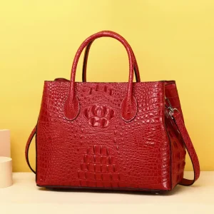 Alligator Pattern Women Handbags European Cow Genuine Leather New Fashion Shoulder Female Girl Brand Luxury Crossbody Bag - AliExpress Women's Handbags