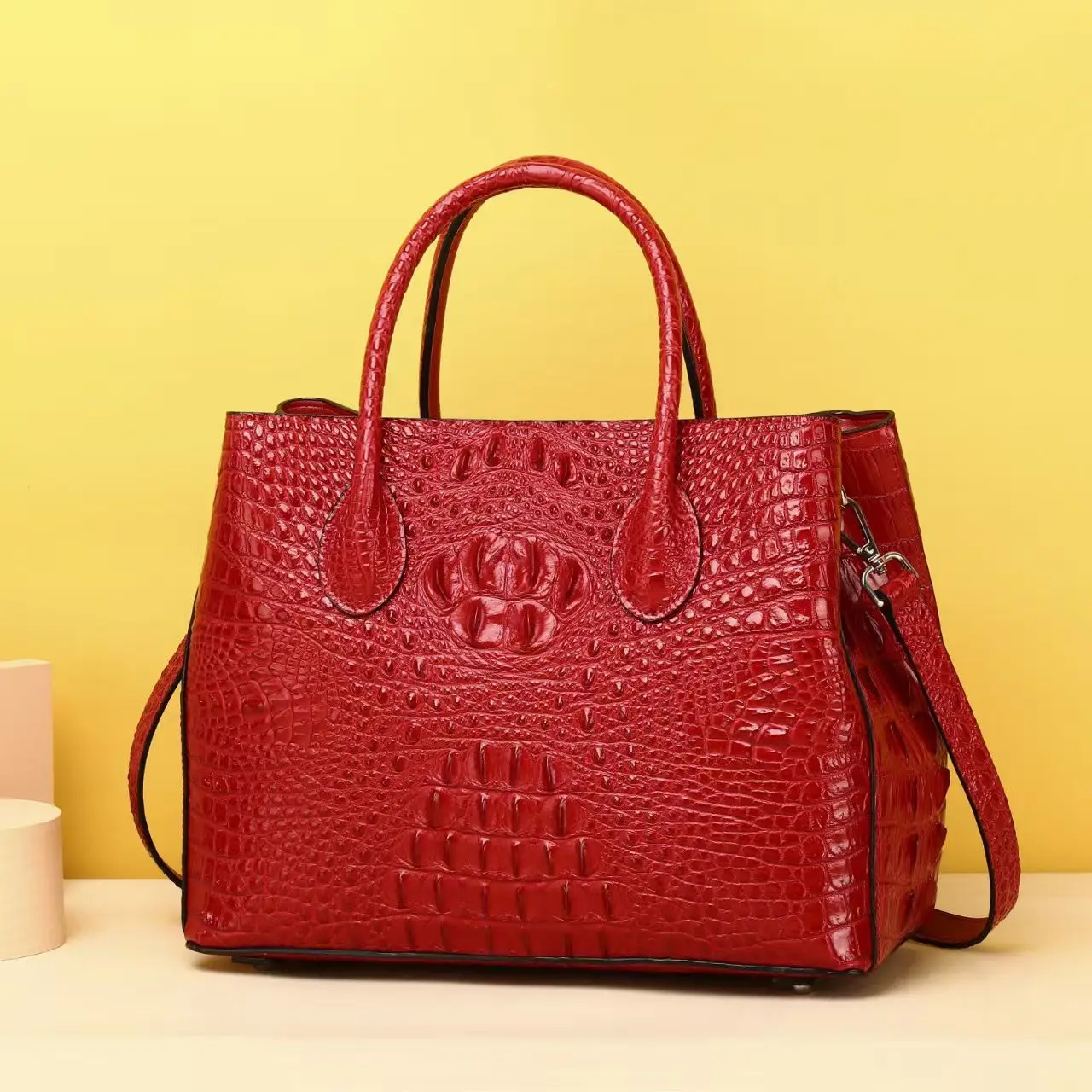 Alligator Pattern Women Handbags European Cow Genuine Leather New Fashion Shoulder Female Girl Brand Luxury Crossbody Bag - AliExpress Women's Handbags