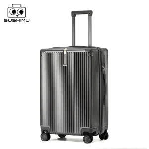 sushimu Suitcase Wide Handle Travel Suitcase Men 20 24 26 Carry-On Luggage Women PC Trolley Case Can expand capacity - AliExpress Luggage