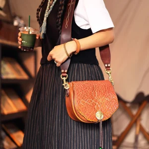PNDME organizers designers handmade vintage vegetable tanned cowhide women's shoulder bag luxury genuine leather crossbody bags - AliExpress Women's Handbags
