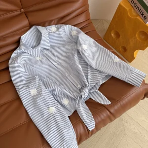 Fashionable Embroidered Long Sleeve Shirt Women's Straight Cut Cotton Slimming Button up Casual Style Street Style Shirt - AliExpress Shirts & Blouses