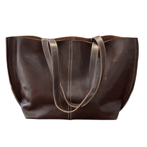 2026 New Women's Genuine Leather Tote Bag, Retro Top Handle Shoulder Bag, Large Capacity Top Layer Cowhide Handbag - AliExpress Women's Handbags