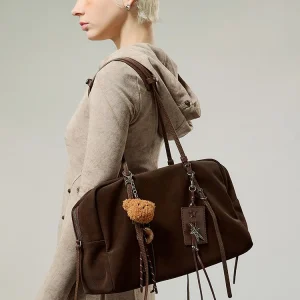 JACD Large Capacity Tote Bag Women's Commuter Bag Single Shoulder Mongolian Nomadic Style Handbag Soft PU Leather Bag - AliExpress Women's Handbags