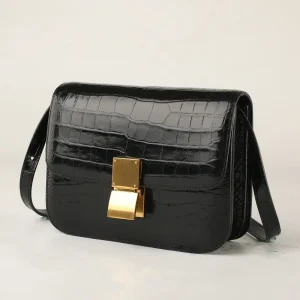 2025 New Designer Crocodile Leather Women Shoulder Bag Genuine Leather Lady Crossbody Bag Leisure Square Bag For Woman 45 - AliExpress Women's Handbags