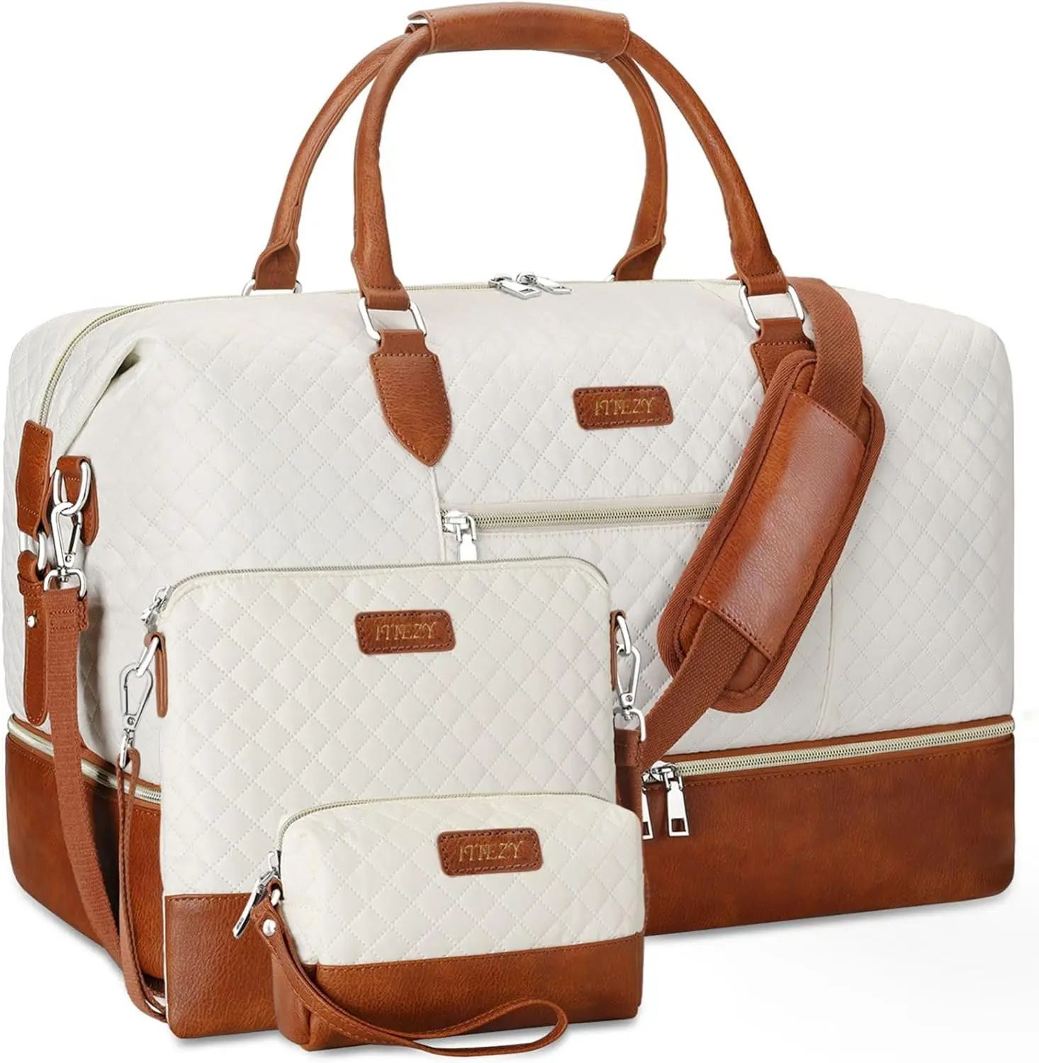 Weekender Bag for Women, Travel Duffel Bag Carry On Overnight Bag with Shoe Compartment Large Nylon Travel Weekend Tote Bag - AliExpress Travel Bags