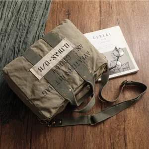 Retro Pilot Handbag Canvas Travel Bag American Military Bag Cowhide Large Capacity - AliExpress Travel Bags