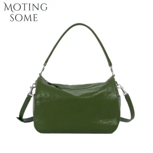 MOTINGSOME 100% Vegetable Tanned Leather Woman Bag Retro Cowhide Commuter Shoulder Bag Crossbody Handbag Small Satchel 2026 New - AliExpress Women's Handbags