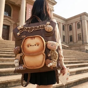 Large Capacity Cute Backpack IOIAI Retro Artistic Style Women's Travel Commuting Backpack Suitable for University Students - AliExpress Women's Handbags