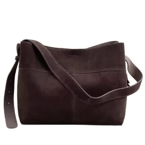 Genuine Grade Cow Leather Matte Suede Women's Bucket Bag Casual Tote Shoulder Crossbody Bags Luxury Designer BrandTrend Handbag - AliExpress Women's Handbags