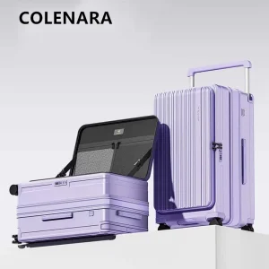 COLENARA Suitcase On Wheels Suitcase Charging Boarding Box Student Trolley Case 20"24"26 Inch Women's Laptop Luggage - AliExpress Luggage