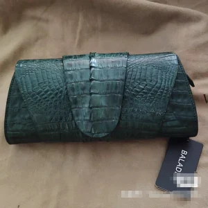 2026 New Crocodile Leather Lady's Clutch Bag Fashion Dark Green Shoulder Bag For Woman Genuine Leather Chain Bag 45 - AliExpress Women's Handbags