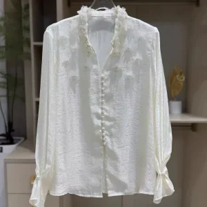 Women Stylish Button Down Shirt Long Sleeve for Work and Daily Fashion LY0134 - AliExpress Shirts & Blouses