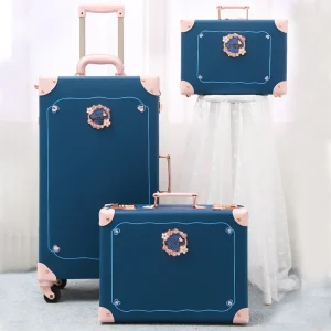 20 "22" 24 "26" Cabin Suitcase Set Scooter PU Retro Travel Rolling With Wheels Luggage Large Trolley Case Women Hand Makeup Box - AliExpress Luggage