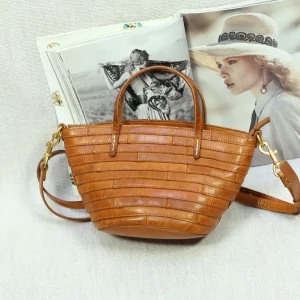 Retro  Shaped  Crossbody Bag Women's Leather Handbag Soft Handle Medium Hardness Cotton  Zipper Closure - AliExpress Women's Handbags