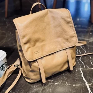 High Quality Soft Cowskin Genuine Leather Backpack Women Solid Color Casual Large Capacity Casual Bag Vintage Harajuku Backpacks - AliExpress Women's Handbags